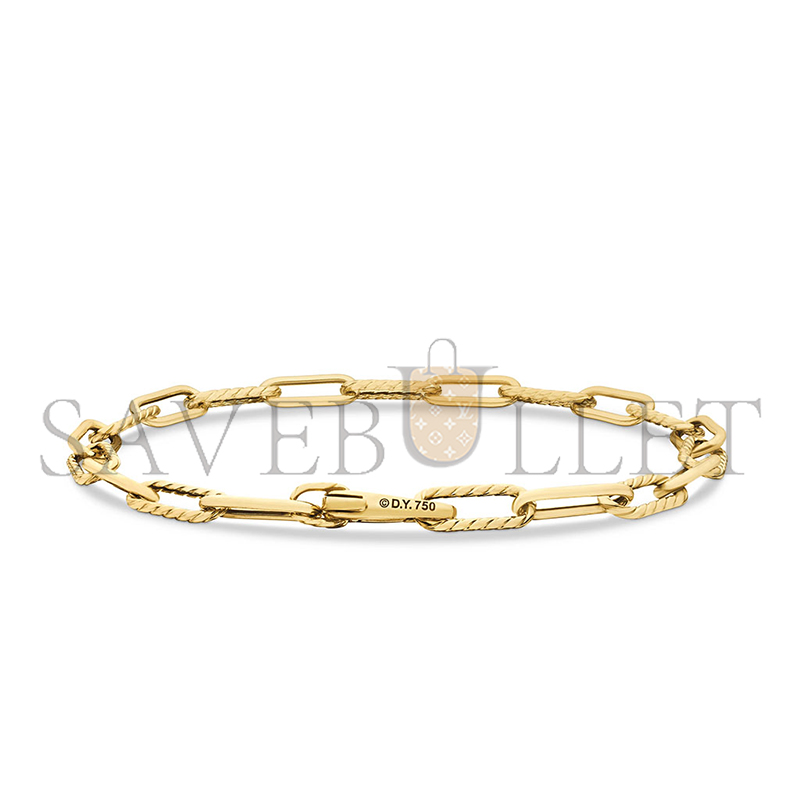 dau1d Yvrm*n dy madison chain bracelet 18k yellow gold, 4mm b17841 88